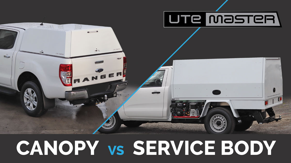 Utemaster Service Body vs Canopy Ute Commercial Fitout