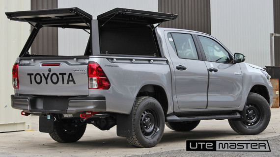 Utemaster Canopy to suit Toyota Hilux SR J Deck Black Access