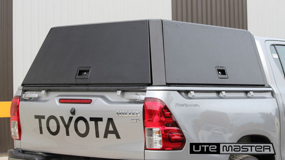 Utemaster Canopy to suit Toyota Hilux SR J Deck Black Security