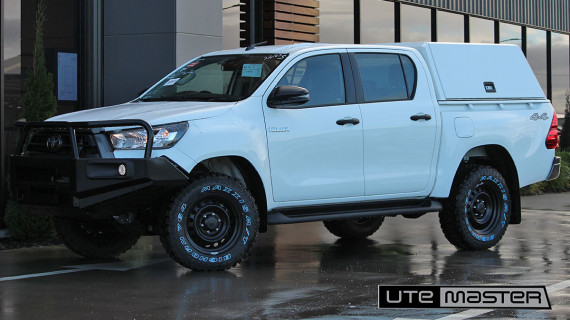 Utemaster Canopy to suit Toyota Hilux SR J Deck White Front