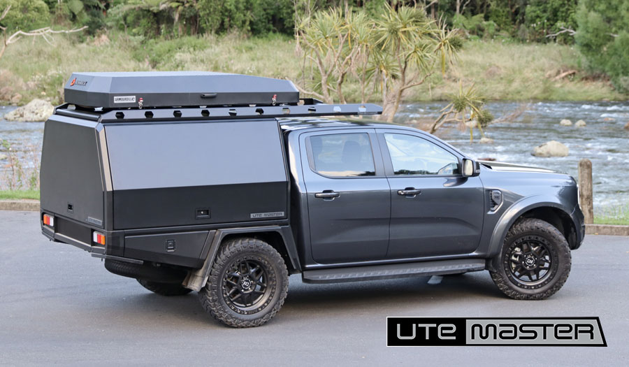 Utemaster Service Body Cantilever Roof Rack Roof Top Tent Setup NZ