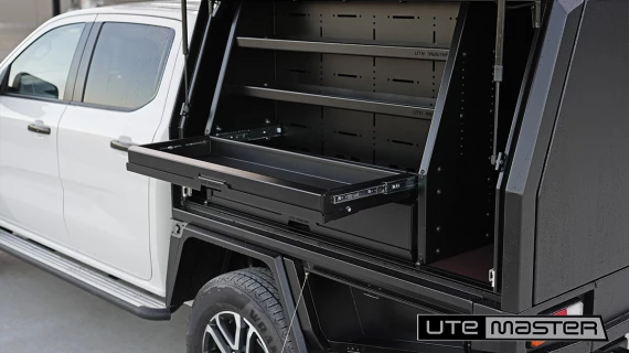 Utemaster TrailCore Drawers Storage Tough Black Ute Accessories Tool Boxes