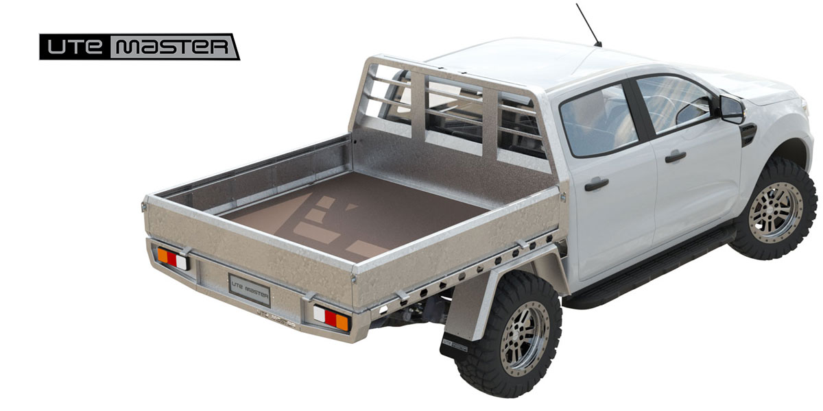 Utemaster Steel Flat Deck Yard Hand Commercial Ute Tray