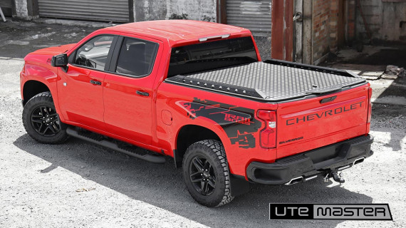 Chevrolet Silverado Hard Lid Truck Red 4WD Accessories Utemaster Load Lid v2