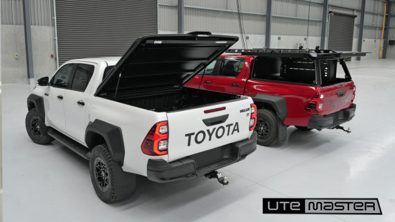Toyota Hilux 2023 GR Red Canopy Tradie Ute Hard Lid Tub Canopy