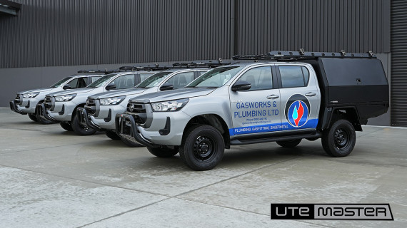 Toyota Hilux Fleet Fitout Utemaster TrailCore Service Body Tradie Plumber Electrian