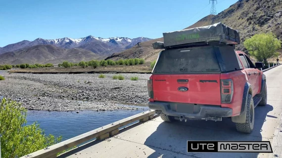 Utemaster Centurion Canopy to suit Ford Ranger Red 4x4 Overlanding NZ Hanmer Springs