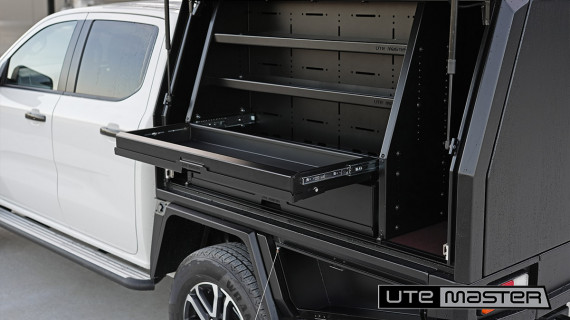 Utemaster TrailCore Drawers Storage Tough Black Ute Accessories Tool Boxes