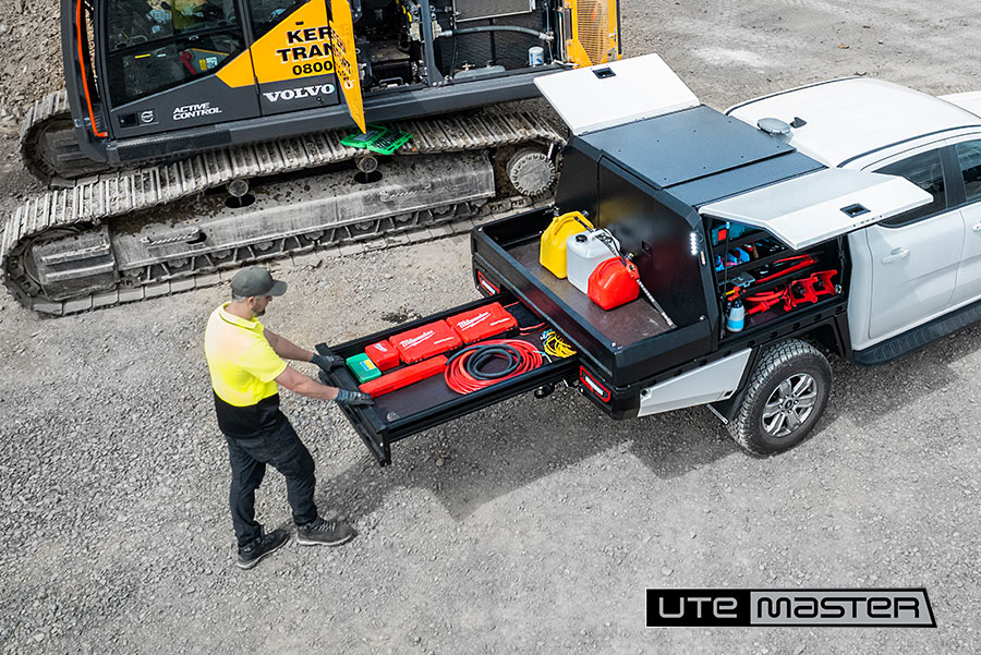 Utemaster TrailCore TrayToolbox Fitout Huge Underbody Drawer Fleet Fitout