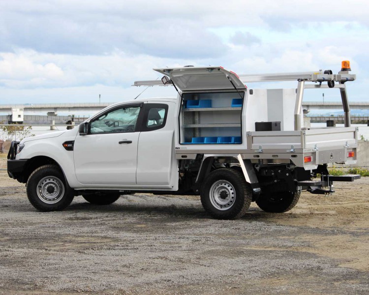 Ford Ranger Deck and Toolbox Lighting Ladder Rack Steps